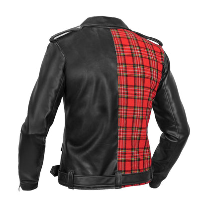 Scarlet Storm - Women’s Motorcycle Faux Leather Jacket