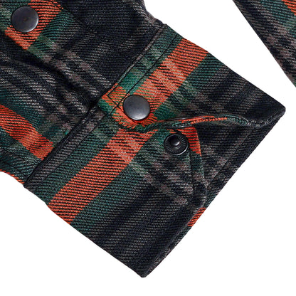 Sea Jewel Women’s Blue and Green Flannel Shirt