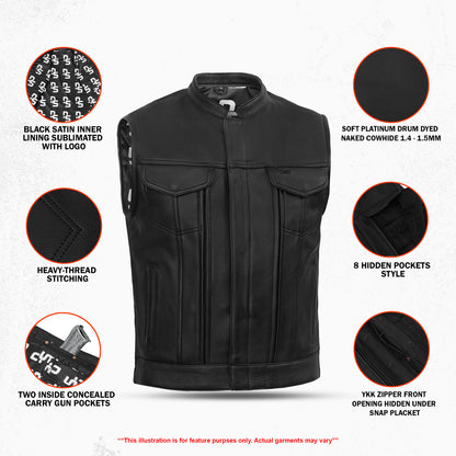 Shockster – Men’s Leather Vest