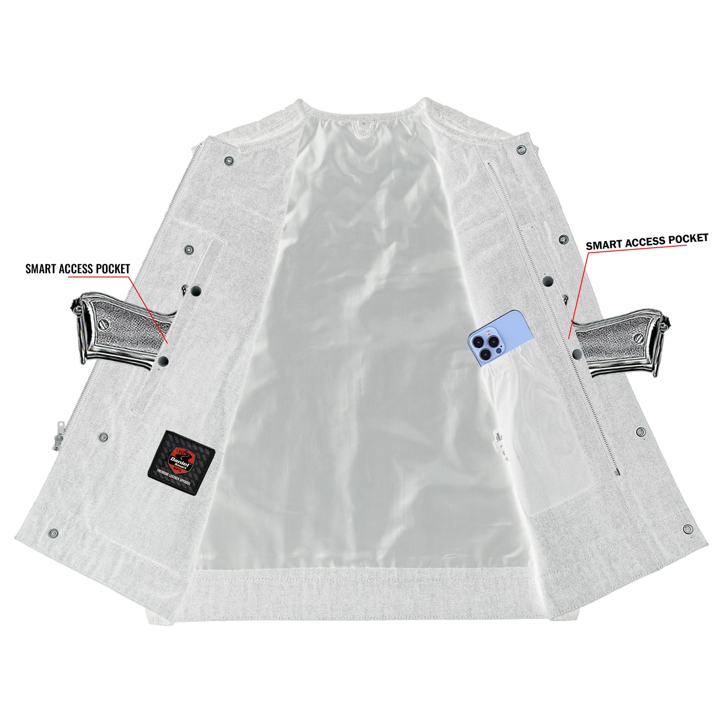 Shoveller - Men’s Motorcycle Denim Vest