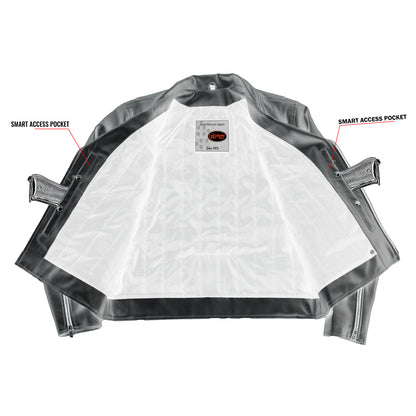 Sinister – Men’s Faux Leather Motorcycle Jacket