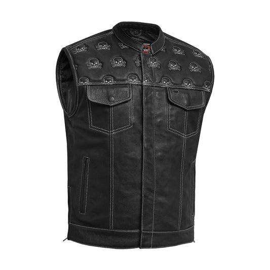 Skullster - Men’s Motorcycle Leather Vest