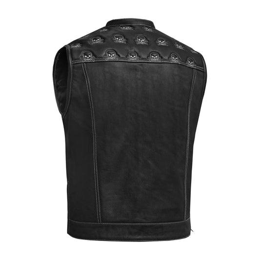 Skullster - Men’s Motorcycle Leather Vest