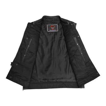 Skullster - Men’s Motorcycle Leather Vest