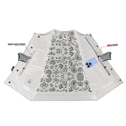 Sledgehammer - Perforated Lowcut Summer Spark Men's Leather Vest