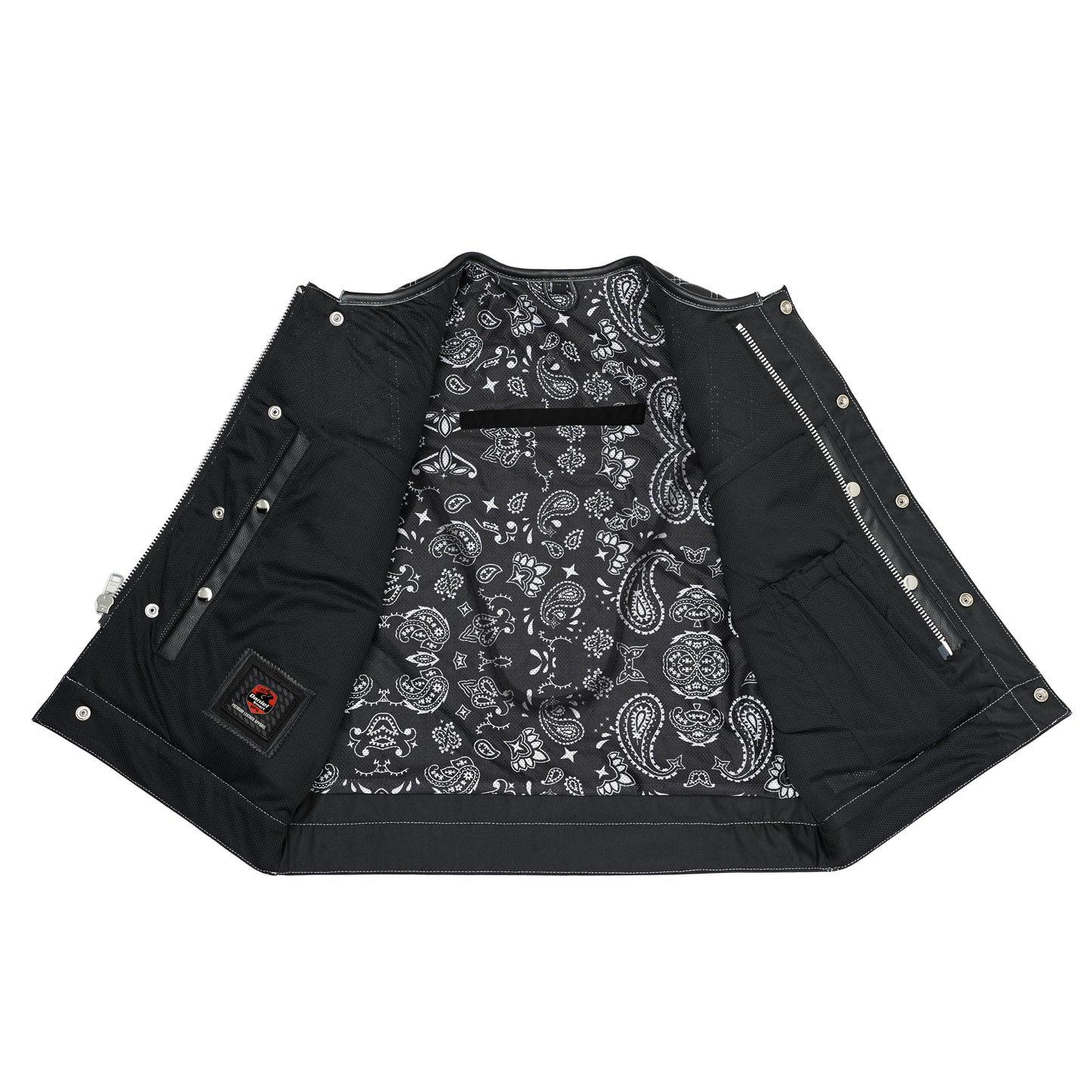 Sledgehammer - Perforated Lowcut Summer Spark Men's Leather Vest