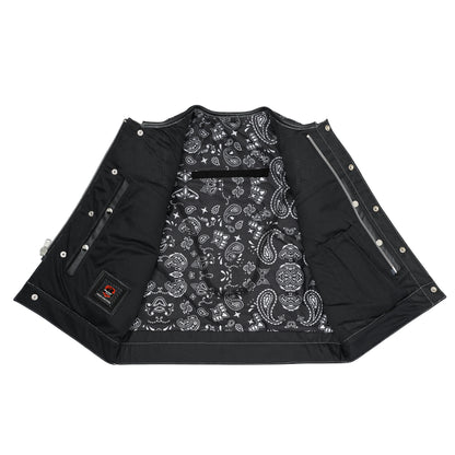 Sledgehammer - Perforated Lowcut Summer Spark Men's Leather Vest