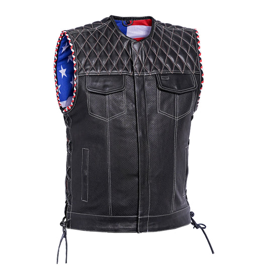 Star Shield - Men's Leather Vest