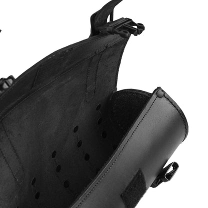 Wrencher Premium Large Leather Round Tool Bag