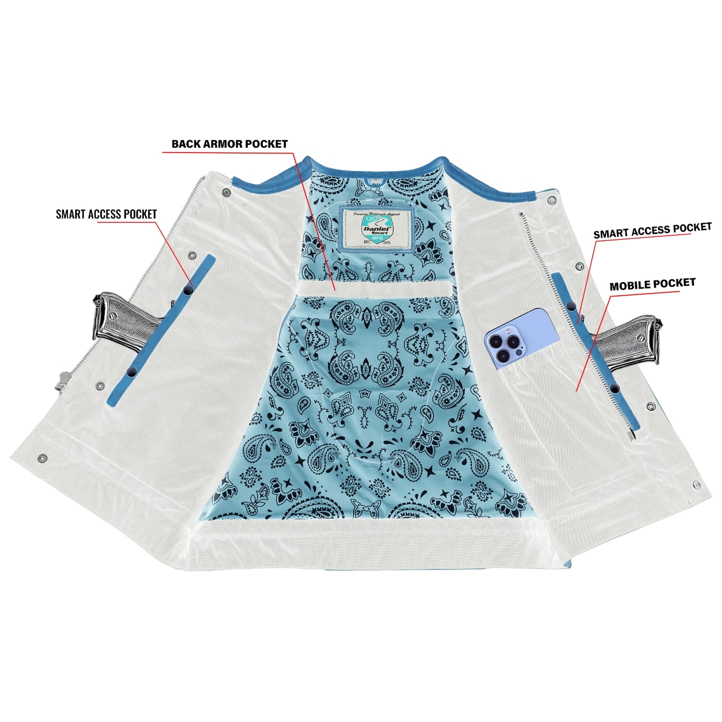 Timberline -Low Cut Men’s Leather Vest