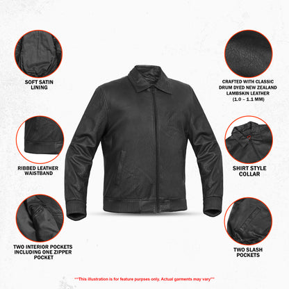 Rapter™ Men's Leather Motorcycle Jacket