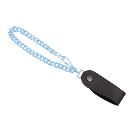Sky Blue Heavy-Duty Wallet Chain with Snap-On Belt Loop - 13 Inch