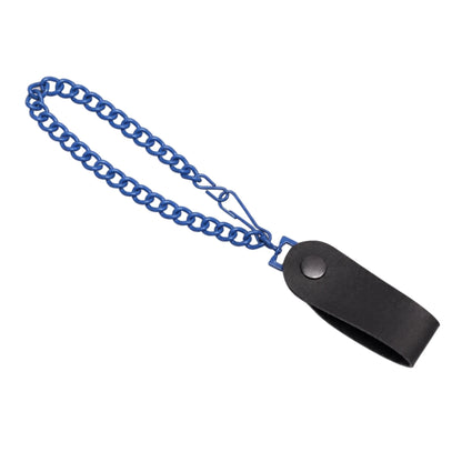 Royal Blue Heavy-Duty Wallet Chain with Snap-On Belt Loop - 13 Inch
