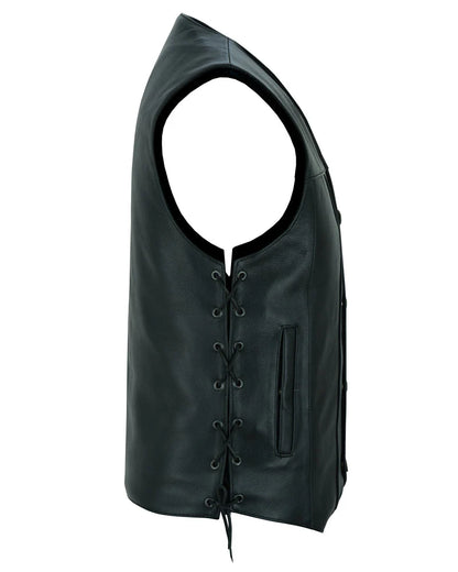 Bullock Men's Motorcycle Leather Vest