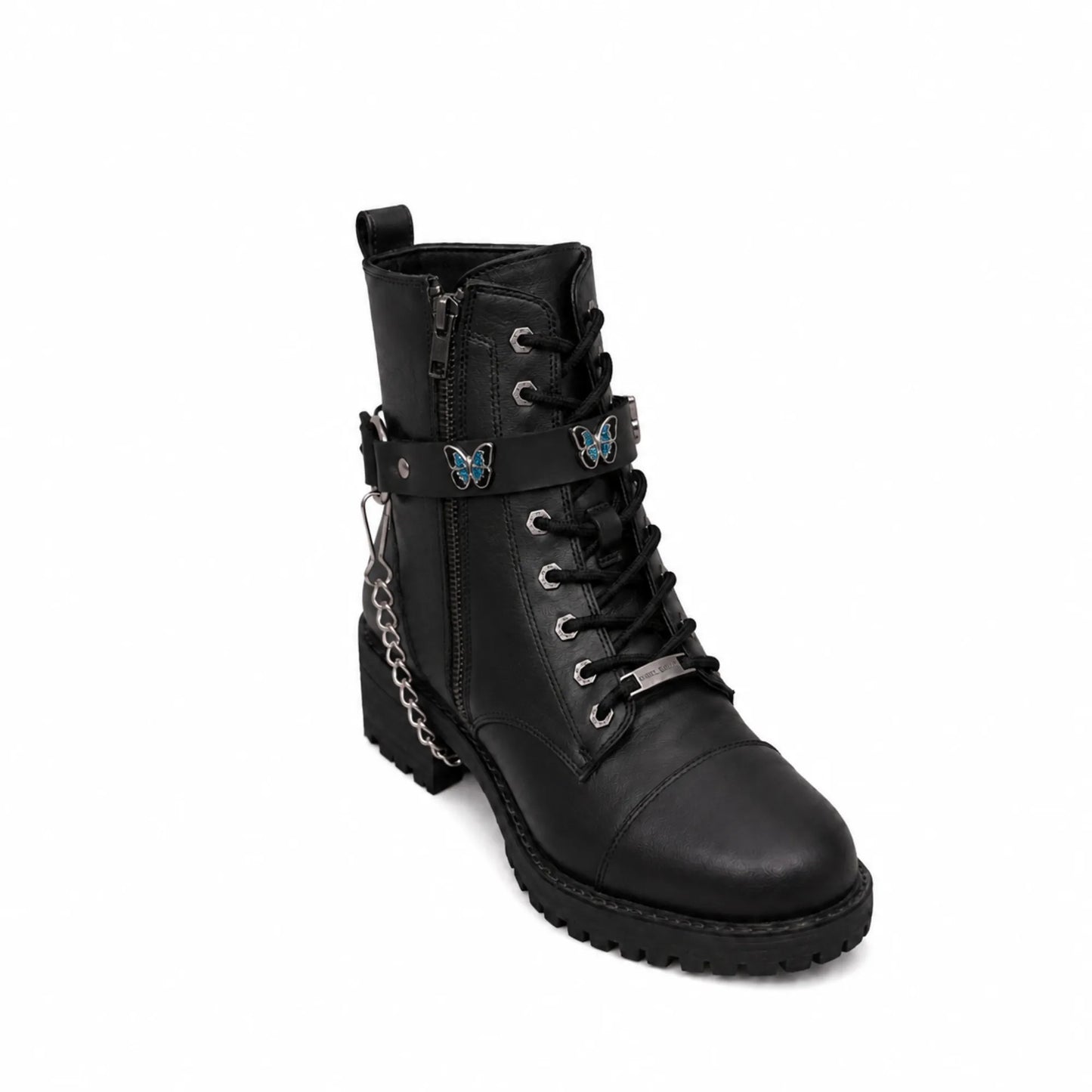Boot Chain -  Monarch Blue Butterfly