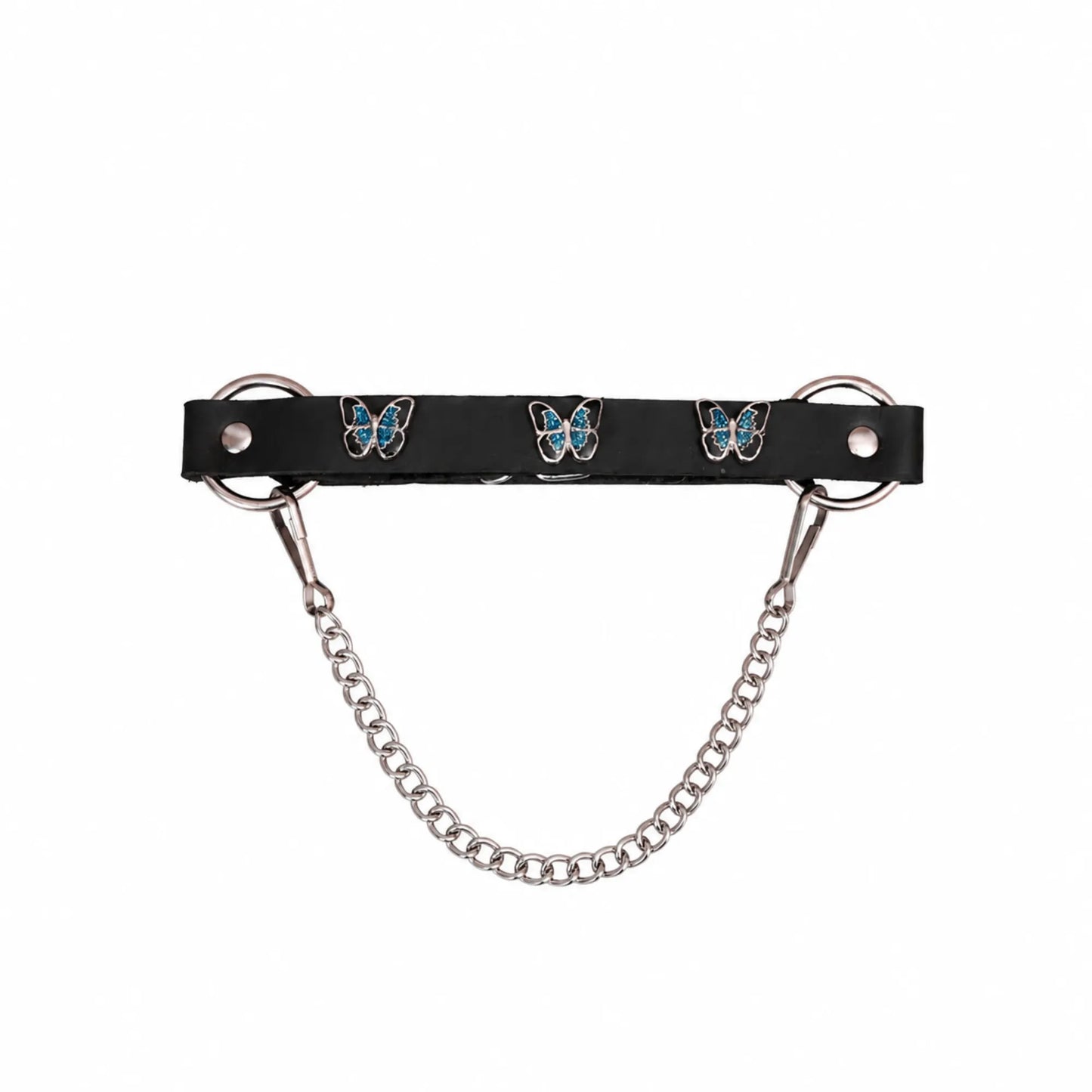 Boot Chain -  Monarch Blue Butterfly