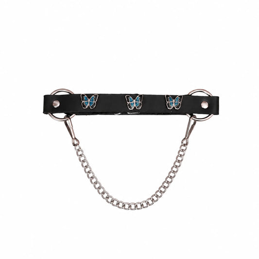 Boot Chain -  Monarch Blue Butterfly