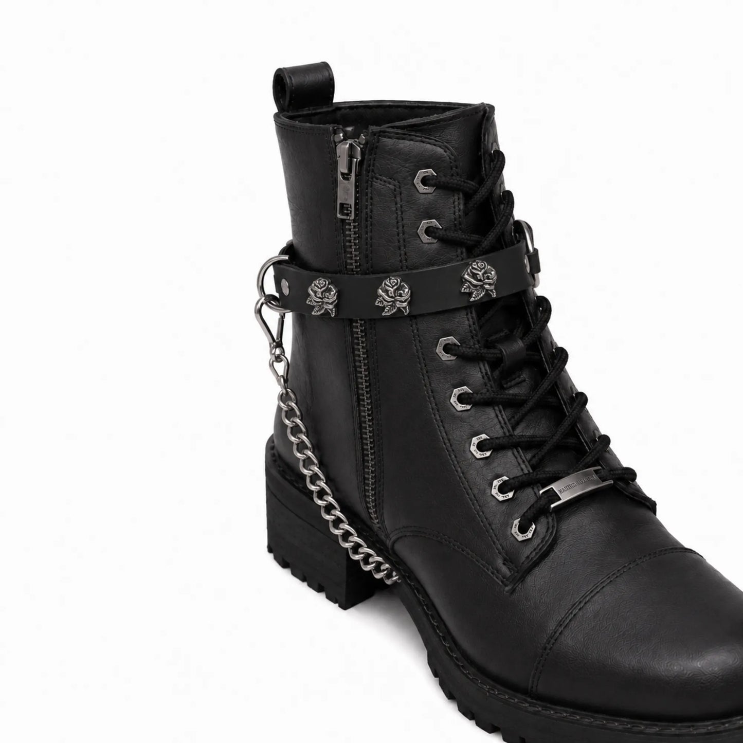 Boot Chain - Silver Rose Rider