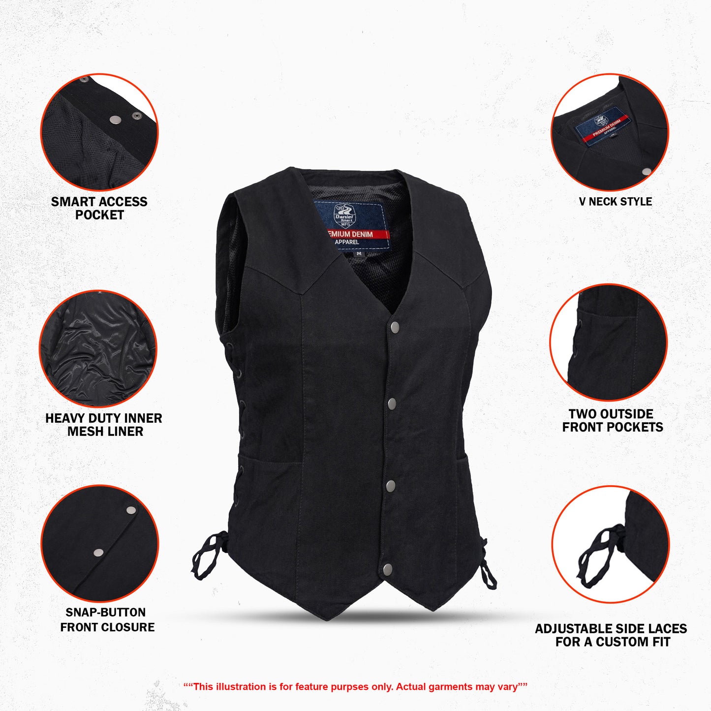 Artemis Women's Denim Vest