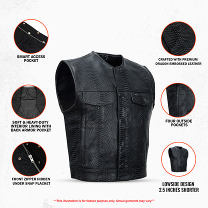 Croc Commander Lowcut Men's Leather Vest