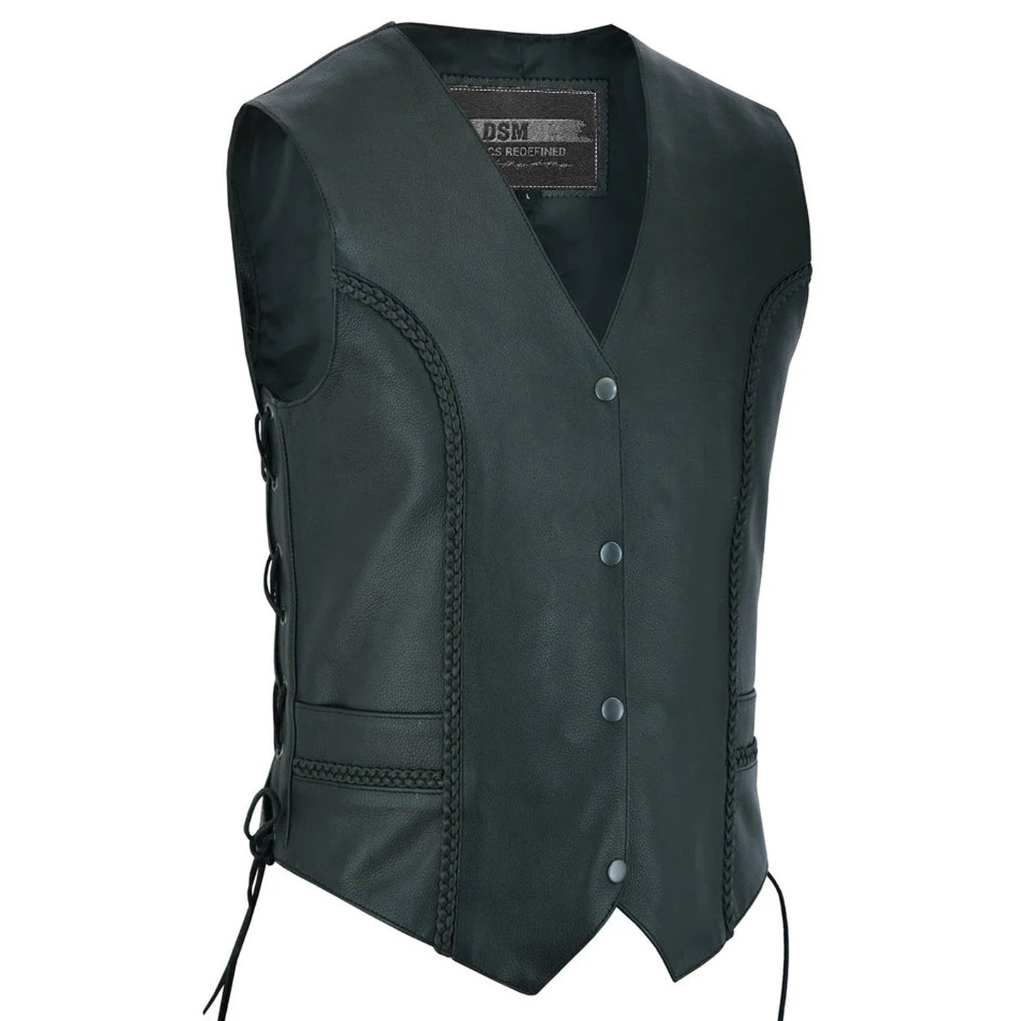 Miles Queen Women's Leather Motorcycle Vest