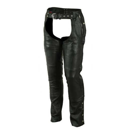 StormGuard Unisex Motorcycle Leather Chaps