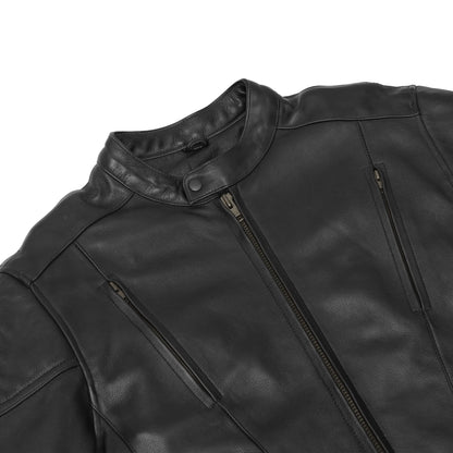 Reveal™ Men's Leather Motorcycle Jacket