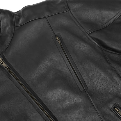 Reveal™ Men's Leather Motorcycle Jacket