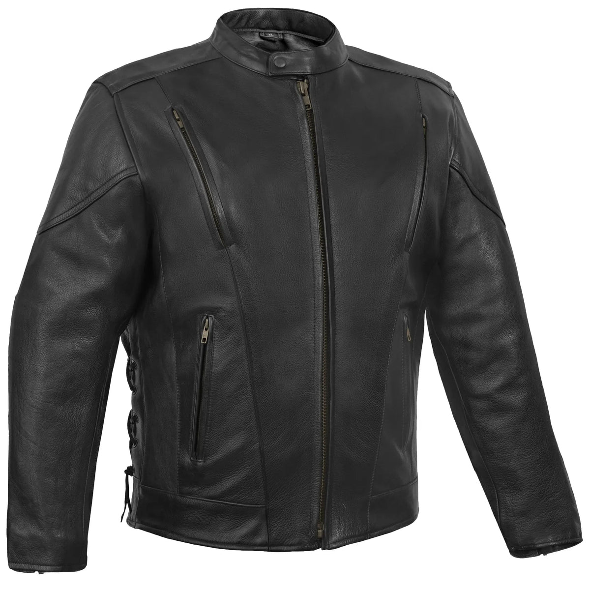 Reveal™ Men's Leather Motorcycle Jacket