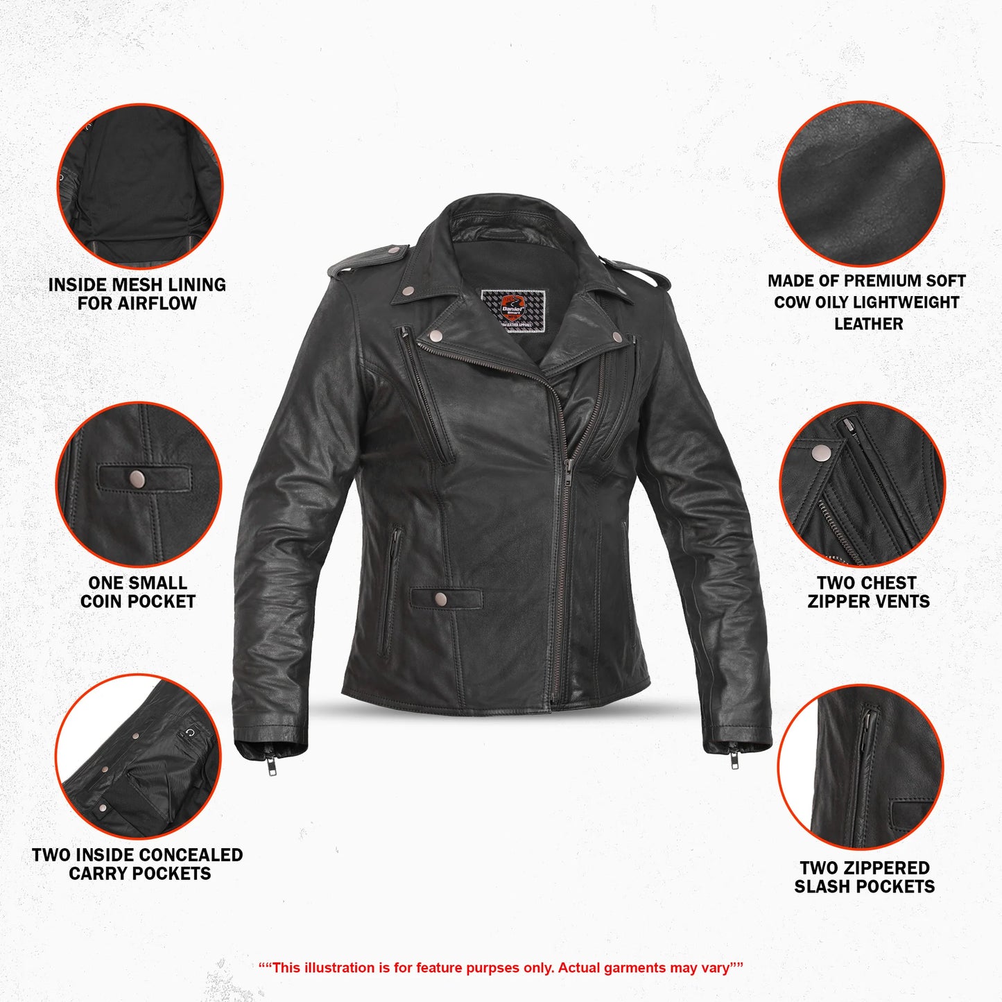 Bella Rogue - Women’s Leather Motorcycle Jacket