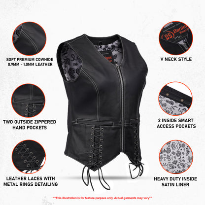 Night Edge Black Ladies Vest