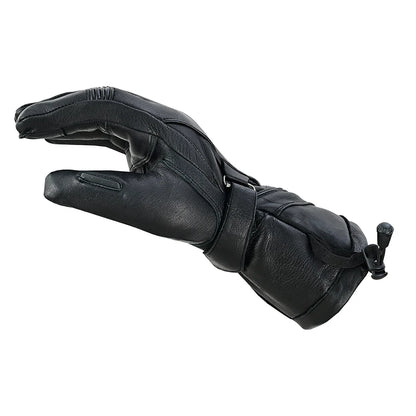 Heritage Hide Men's Deerskin Gauntlet Motorcycle Gloves