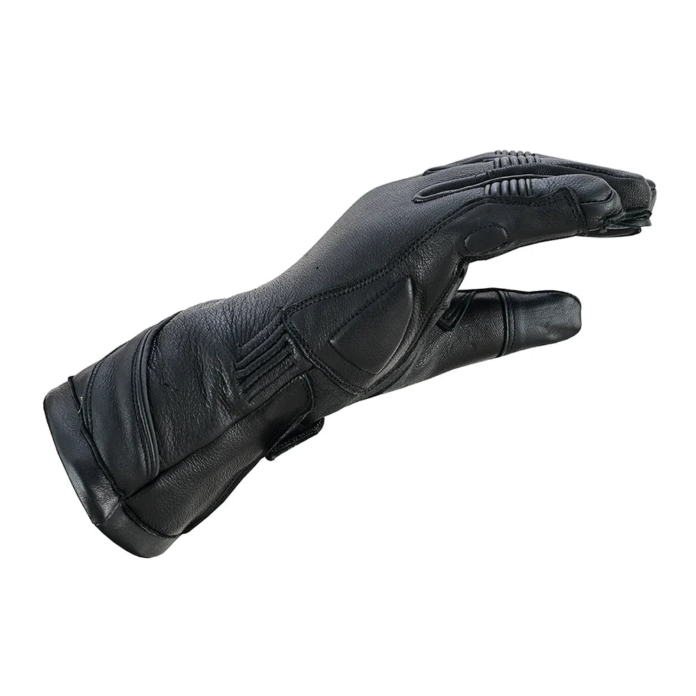 Heritage Hide Men's Deerskin Gauntlet Motorcycle Gloves