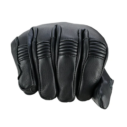 Heritage Hide Men's Deerskin Gauntlet Motorcycle Gloves