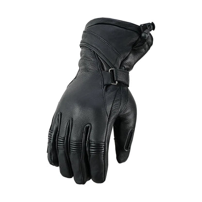 Heritage Hide Men's Deerskin Gauntlet Motorcycle Gloves