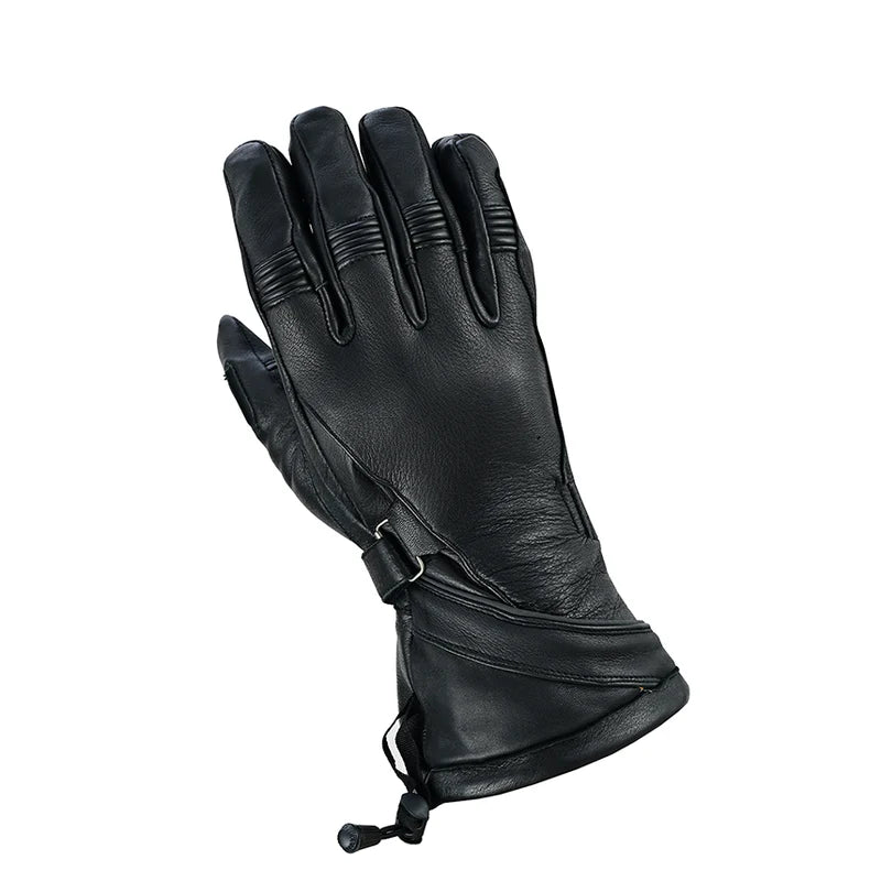 Heritage Hide Men's Deerskin Gauntlet Motorcycle Gloves