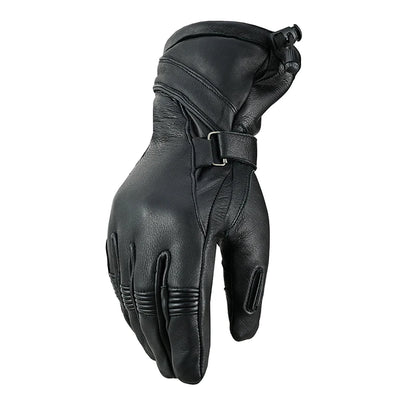 Heritage Hide Men's Deerskin Gauntlet Motorcycle Gloves