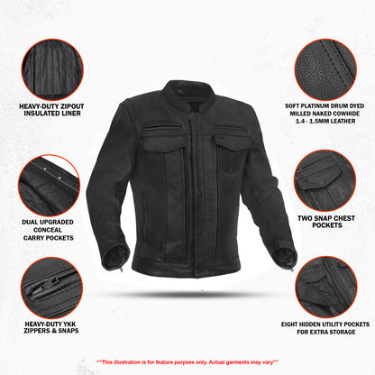 DS787 Men's Modern Utility Style Jacket