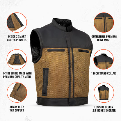 Olive Soul - Lowcut Summer Spark Men's Mesh Vest