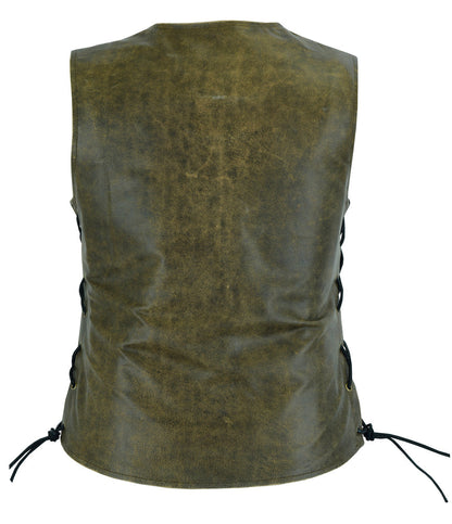 DS214  Women's Stylish Longer Body &  Vest - Side Laces - Two Tone