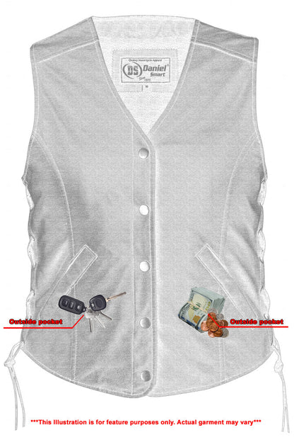 DS211 Women's Light Weight Open Neck Vest