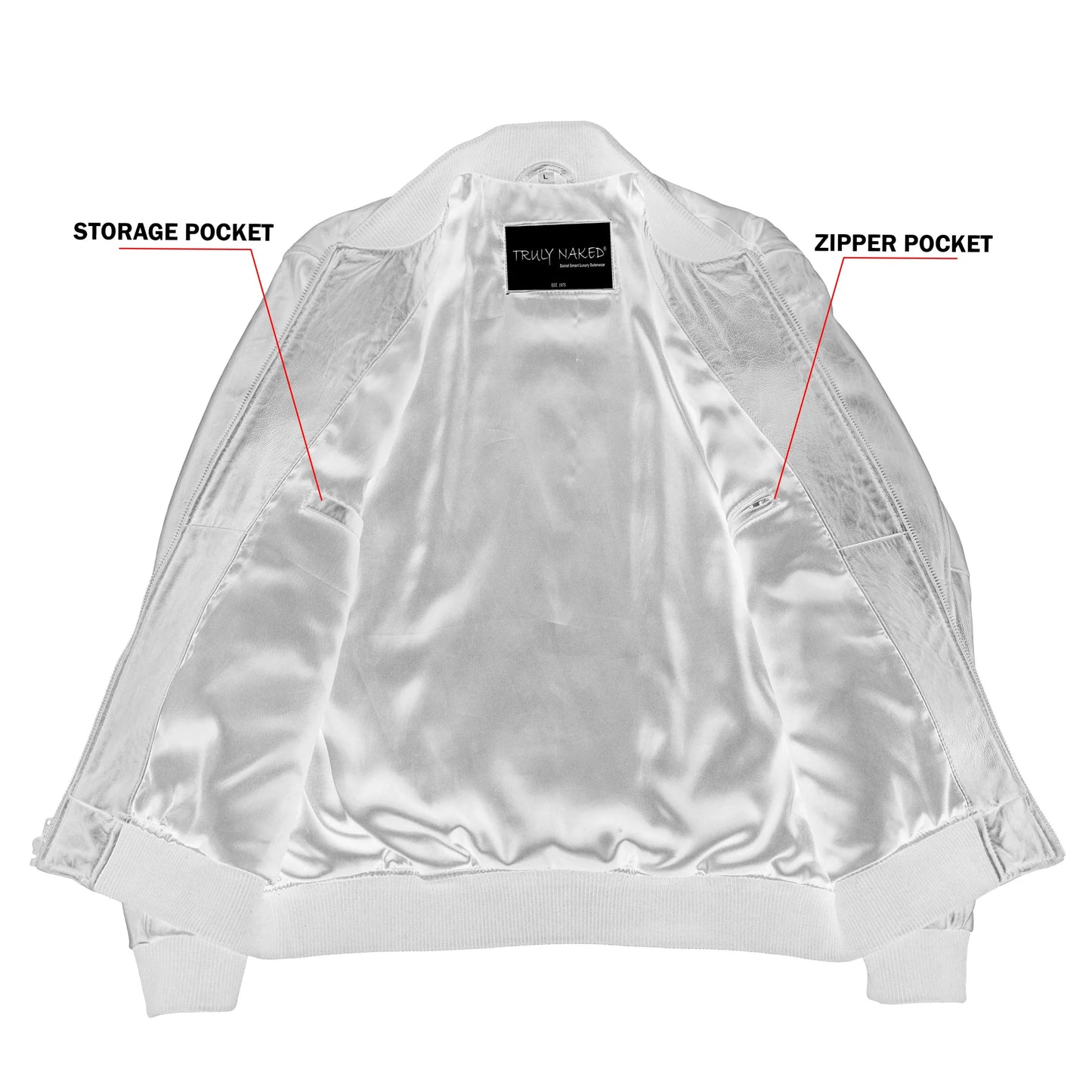 Lancer™ Men's Leather Bomber Motorcycle Jacket