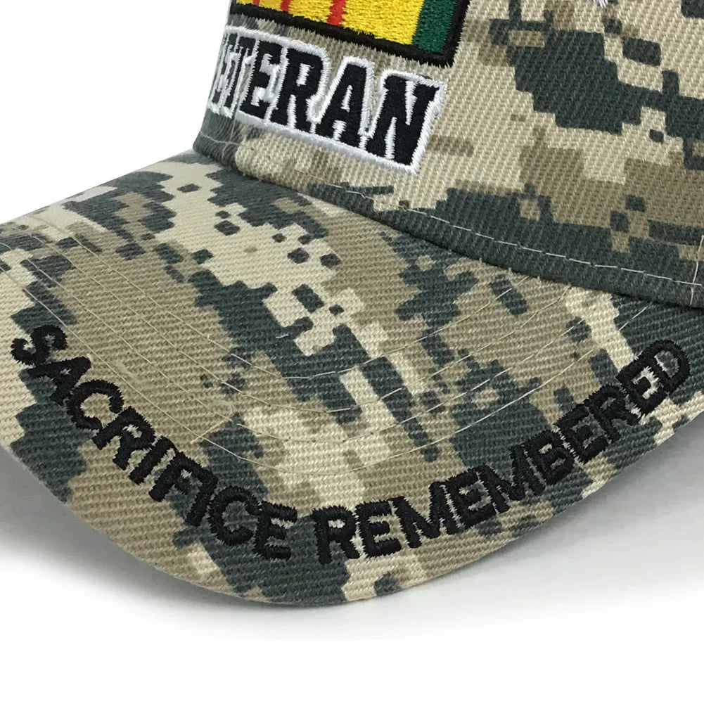 VIETNAM VET DIGITAL CAMO HAT (CAMO)