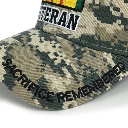 VIETNAM VET DIGITAL CAMO HAT (CAMO)
